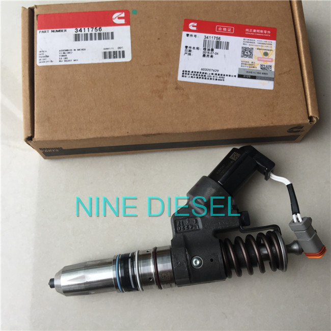 High Speed Steel Cummins Fuel Injectors , Cummins M11 Injector 3411756 0