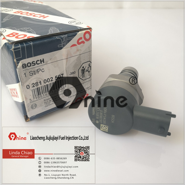 Bosch Common Rail Pressure Control Valve , Common Rail Pressure Regulator DRV 0281002507 0